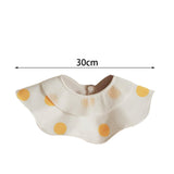 Maxbell Muslin Bandana Drool Bibs Handmade Drool Burp Bibs for Infant Birthday Gifts Yellow Dots