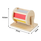 Maxbell Rotating Drum Toy Roller Rolling Textile Drum for Baby 1-3 Year Old Children