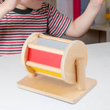 Maxbell Rotating Drum Toy Roller Rolling Textile Drum for Baby 1-3 Year Old Children