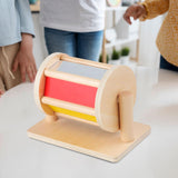 Maxbell Rotating Drum Toy Roller Rolling Textile Drum for Baby 1-3 Year Old Children