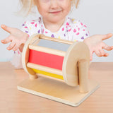 Maxbell Rotating Drum Toy Roller Rolling Textile Drum for Baby 1-3 Year Old Children