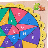 Wooden Alphabet Puzzles Stem Jigsaw Puzzles for Children Boys Girls Ages 3-5