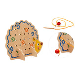 Maxbell Preschool Montessori Wooden Threading Toys for 2 3 4 Age Children Best Gifts