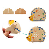 Maxbell Preschool Montessori Wooden Threading Toys for 2 3 4 Age Children Best Gifts