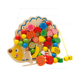 Maxbell Preschool Montessori Wooden Threading Toys for 2 3 4 Age Children Best Gifts