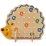 Maxbell Preschool Montessori Wooden Threading Toys for 2 3 4 Age Children Best Gifts