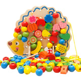 Maxbell Preschool Montessori Wooden Threading Toys for 2 3 4 Age Children Best Gifts