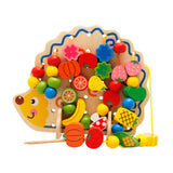 Maxbell Preschool Montessori Wooden Threading Toys for 2 3 4 Age Children Best Gifts