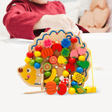 Maxbell Preschool Montessori Wooden Threading Toys for 2 3 4 Age Children Best Gifts