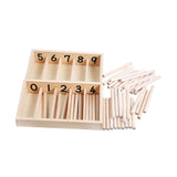 Maxbell Montessori Spindle Box Counting Counting Sticks 3 -6 Year Olds Teaching Aids