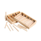 Maxbell Montessori Spindle Box Counting Counting Sticks 3 -6 Year Olds Teaching Aids