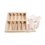 Maxbell Montessori Spindle Box Counting Counting Sticks 3 -6 Year Olds Teaching Aids