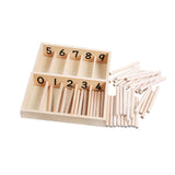 Maxbell Montessori Spindle Box Counting Counting Sticks 3 -6 Year Olds Teaching Aids