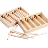 Maxbell Montessori Spindle Box Counting Counting Sticks 3 -6 Year Olds Teaching Aids