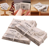 Maxbell Miniature Newspaper Educational Toy Ornaments 1:12 Scale Dollhouse Newspaper