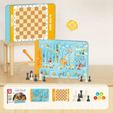 Magnetic Number Maze Chess Game for Boys Girls Fine Motor Skills Educational forest fly chess