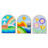 Maxbell Wooden Jigsaw Puzzles Colors and Shapes Cognition for Toddlers Children Baby Style A