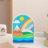 Maxbell Wooden Jigsaw Puzzles Colors and Shapes Cognition for Toddlers Children Baby Style A