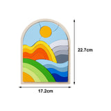 Maxbell Wooden Jigsaw Puzzles Colors and Shapes Cognition for Toddlers Children Baby Style B