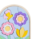 Maxbell Wooden Jigsaw Puzzles Colors and Shapes Cognition for Toddlers Children Baby Style C