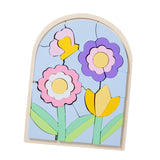 Maxbell Wooden Jigsaw Puzzles Colors and Shapes Cognition for Toddlers Children Baby Style C