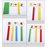 Maxbell Teaching Learning Clocks Creativity Early Development Counting Sticks Box Set