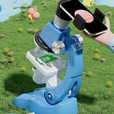 Maxbell Pocket Microscope Practical Homeschool Projects Handheld Children Microscope Blue