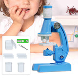 Maxbell Pocket Microscope Practical Homeschool Projects Handheld Children Microscope Blue