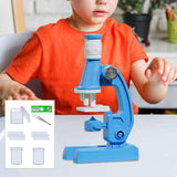 Maxbell Pocket Microscope Practical Homeschool Projects Handheld Children Microscope Blue