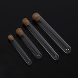 Maxbell 50x Test Tubes with Cork Stoppers Clear for Holiday Gift Beads Dried Flowers 12mmx75mm
