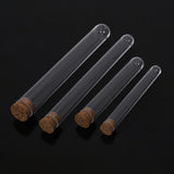 Maxbell 50x Test Tubes with Cork Stoppers Clear for Holiday Gift Beads Dried Flowers 15mmx100mm