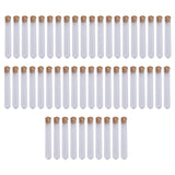 Maxbell 50x Test Tubes with Cork Stoppers Clear for Holiday Gift Beads Dried Flowers 15mmx100mm