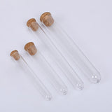 Maxbell 50x Test Tubes with Cork Stoppers Clear for Holiday Gift Beads Dried Flowers 16mmx100mm