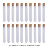 20Pcs Test Tubes with Cork Stoppers for Plant Propagation Jewelry Decoration 12mmx75mm