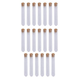 20Pcs Test Tubes with Cork Stoppers for Plant Propagation Jewelry Decoration 12mmx75mm