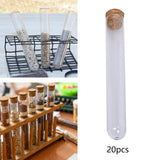 20Pcs Test Tubes with Cork Stoppers for Plant Propagation Jewelry Decoration 12mmx75mm