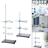 Maxbell Iron Stand Base Practical DIY Technology Experiment Lab Toys Stand Set 40cm