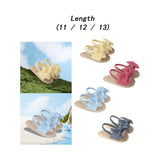Maxbell Infant Baby Girl Sandals Casual Anti Slip Outdoor Summer First Walking Shoes Yellow 11cm