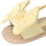 Maxbell Infant Baby Girl Sandals Casual Anti Slip Outdoor Summer First Walking Shoes Yellow 12cm