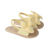 Maxbell Infant Baby Girl Sandals Casual Anti Slip Outdoor Summer First Walking Shoes Yellow 12cm