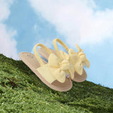 Maxbell Infant Baby Girl Sandals Casual Anti Slip Outdoor Summer First Walking Shoes Yellow 12cm