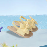 Maxbell Infant Baby Girl Sandals Casual Anti Slip Outdoor Summer First Walking Shoes Yellow 12cm