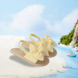 Maxbell Infant Baby Girl Sandals Casual Anti Slip Outdoor Summer First Walking Shoes Yellow 13cm