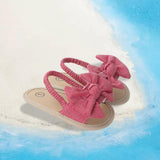 Maxbell Infant Baby Girl Sandals Casual Anti Slip Outdoor Summer First Walking Shoes Red 11cm