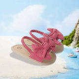 Maxbell Infant Baby Girl Sandals Casual Anti Slip Outdoor Summer First Walking Shoes Red 12cm