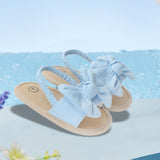 Maxbell Infant Baby Girl Sandals Casual Anti Slip Outdoor Summer First Walking Shoes Blue 13cm