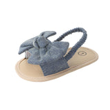 Maxbell Infant Baby Girl Sandals Casual Anti Slip Outdoor Summer First Walking Shoes Dark Blue 11cm