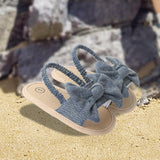 Maxbell Infant Baby Girl Sandals Casual Anti Slip Outdoor Summer First Walking Shoes Dark Blue 11cm