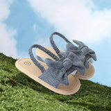 Maxbell Infant Baby Girl Sandals Casual Anti Slip Outdoor Summer First Walking Shoes Dark Blue 11cm