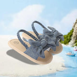 Maxbell Infant Baby Girl Sandals Casual Anti Slip Outdoor Summer First Walking Shoes Dark Blue 11cm